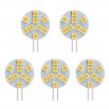 Side Pin LED Stiftlampa Sockel G4 12V 9-LED SMD 5050 120 grader